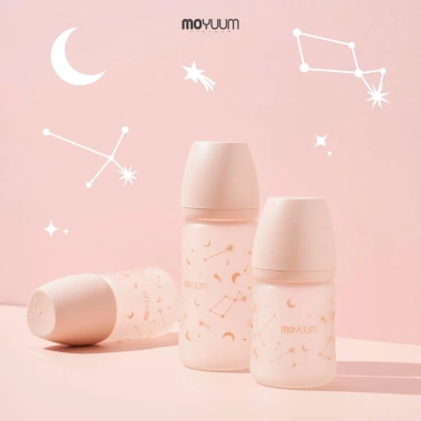 Bình sữa Moyuum Thủy tinh tráng Silicon 150ml-240ml Hàn Quốc chính hãng - 480k 3