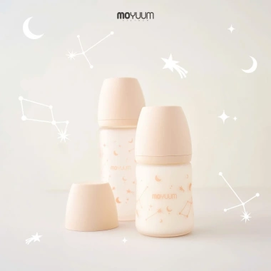 Bình sữa Moyuum Thủy tinh tráng Silicon 150ml-240ml Hàn Quốc chính hãng - 480k 5