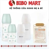 Bình sữa Moyuum thủy tinh tráng silicon mẫu trơn và hoạ tiết nhập khẩu chính hãng giá ưu đãi 359.000 VND