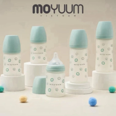 Bình sữa Moyuum thủy tinh tráng silicon mẫu trơn và hoạ tiết nhập khẩu chính hãng giá ưu đãi 359.000 VND 3 Bình sữa Moyuum thủy tinh tráng silicon mẫu trơn và hoạ tiết nhập khẩu chính hãng giá ưu đãi 359.000 VND 3