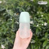 Bình sữa moyuum thủy tinh tráng silicon trơn hoạ tiết - chính hãng, giá 110.000₫ 10