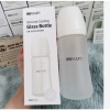 Bình sữa Moyuum trắng xanh họa tiết thủy tinh tráng silicon Hàn Quốc 150ml 240ml tặng kèm núm 4