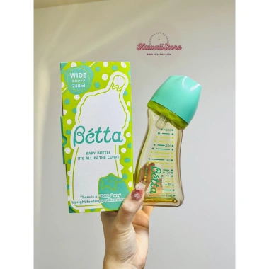 Bình sữa Nhật Bản BÉTTA cổ rộng 160ml-240ml - Giá ưu đãi 689.000₫, chính hãng