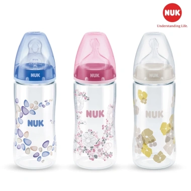 Bình sữa NUK cổ rộng 300ml, núm ti S2, chống sặc, chống đầy hơi – 231.200₫