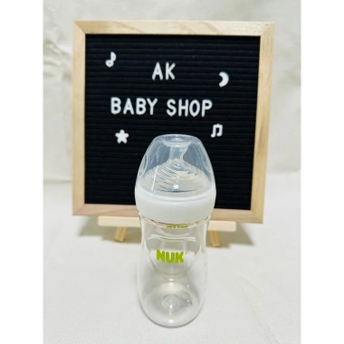 Bình sữa Nuk Simply Natural 270ml cổ rộng - Thiết kế an toàn, giá ưu đãi 220.000₫