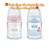 Bình sữa NUK thủy tinh 120‑240ml chính hãng tem PP, núm ti Silicone - 188.000₫