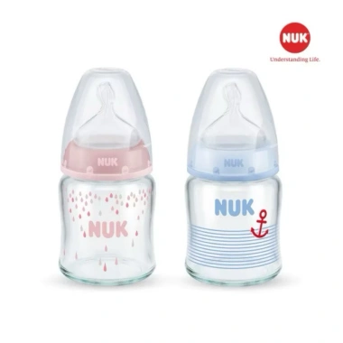 Bình sữa NUK thủy tinh 120‑240ml chính hãng tem PP, núm ti Silicone - 188.000₫ 5 Bình sữa NUK thủy tinh 120‑240ml chính hãng tem PP, núm ti Silicone - 188.000₫ 5