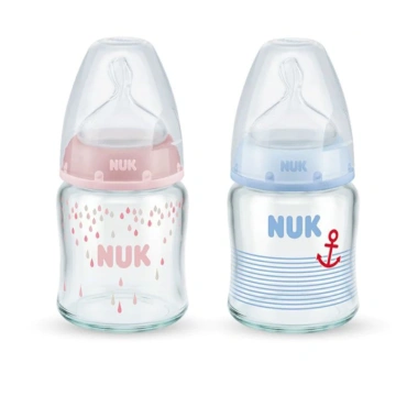 Bình sữa NUK thủy tinh 120‑240ml chính hãng tem PP, núm ti Silicone - 188.000₫ 10 Bình sữa NUK thủy tinh 120‑240ml chính hãng tem PP, núm ti Silicone - 188.000₫ 10
