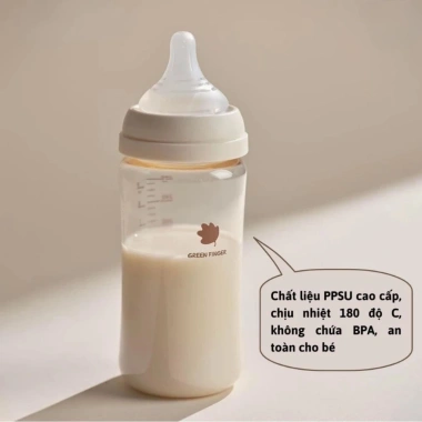 Bình sữa núm ti Green Finger Hàn Quốc 160ml-280ml chính hãng, chọn núm S/M/L/LL, giá ưu đãi 140.000đ