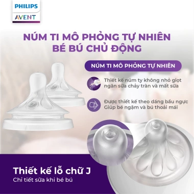Bình sữa Philips Avent Natural Response 125‑330ml Mô phỏng tự nhiên, giảm giá 221k 5