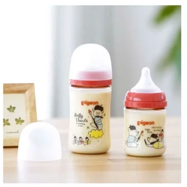 Bình Sữa Pigeon Cổ Rộng 160ml/240ml - Nhập Khẩu Chính Hãng, An Toàn Bé, Giá 189.000 VNĐ
