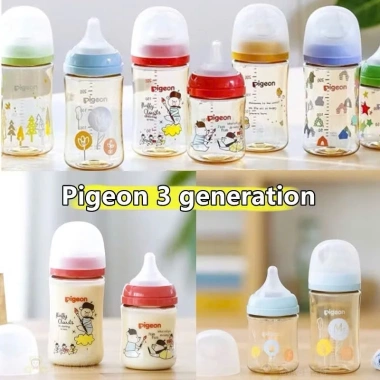 Bình Sữa Pigeon Cổ Rộng 160ml/240ml - Nhập Khẩu Chính Hãng, An Toàn Bé, Giá 189.000 VNĐ