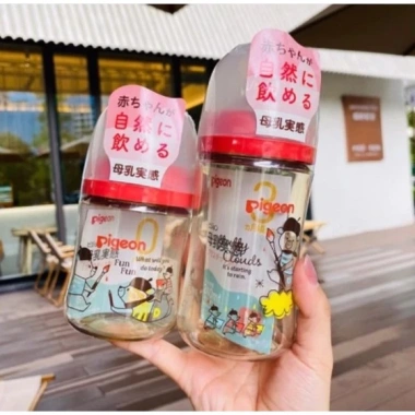 Bình sữa Pigeon nội địa Nhật 160ml/240ml núm mềm - Giá ưu đãi 255.000₫ 5