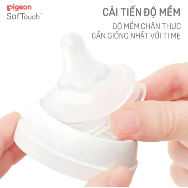 Bình sữa Pigeon nội địa Nhật thế hệ 3 màu vàng gà con 160ml/240ml giảm giá 255.000đ 4