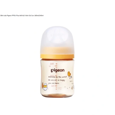 Bình sữa Pigeon nội địa Nhật thế hệ 3 màu vàng gà con 160ml/240ml giảm giá 255.000đ 5