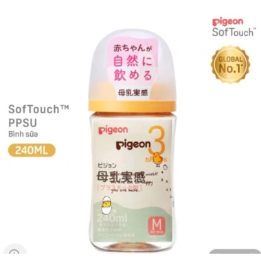 Bình sữa Pigeon PPSU 160-240ml mẫu mới 2.025, nội địa Nhật, tặng kim đục lỗ, chỉ 245k 8 Bình sữa Pigeon PPSU 160-240ml mẫu mới 2.025, nội địa Nhật, tặng kim đục lỗ, chỉ 245k 8