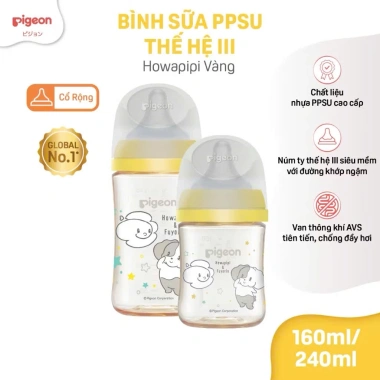 Bình sữa Pigeon PPSU Plus III phiên bản Nhật hình Ngôi nhà 160ml-240ml - Giá ưu đãi 380.000 7 Bình sữa Pigeon PPSU Plus III phiên bản Nhật hình Ngôi nhà 160ml-240ml - Giá ưu đãi 380.000 7