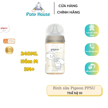 Bình sữa Pigeon PPSU Plus III phiên bản Nhật hình Ngôi nhà 160ml-240ml - Giá ưu đãi 380.000 10 Bình sữa Pigeon PPSU Plus III phiên bản Nhật hình Ngôi nhà 160ml-240ml - Giá ưu đãi 380.000 10