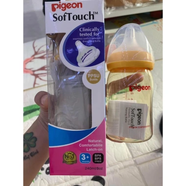 Bình Sữa Pigeon Softouch 160ml/240ml Chính Hãng Nhập Thái Lan - Dành cho Bé Sơ Sinh, Giá 185k