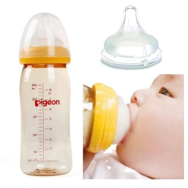 Bình Sữa Pigeon Softouch 160ml/240ml Chính Hãng Nhập Thái Lan - Dành cho Bé Sơ Sinh, Giá 185k