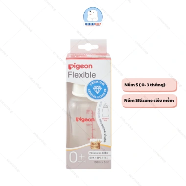 Bình Sữa Pigeon Streamline 150/250ml Siêu Mềm, Bú Núm cho Bé Sơ Sinh - 141.680₫ 8