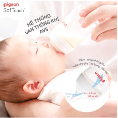 Bình sữa Pigeon thủy tinh Nhật 3 mới 160ml/240ml – Không BPA, giảm còn 398k 3