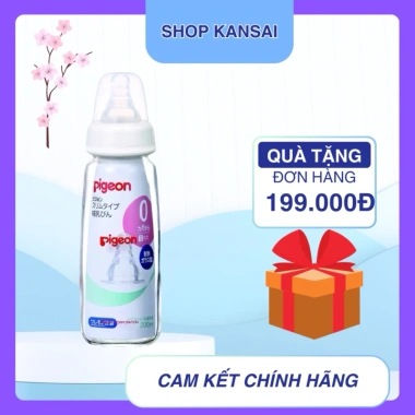 Bình sữa Pigeon thủy tinh Nhật Bản 120-240ml - An toàn, giảm giá 260.000 4