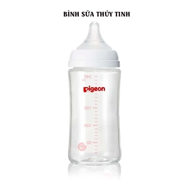 Bình sữa Pigeon thuỷ tinh nội địa Nhật 160ml-240ml, núm ti III, ưu đãi 388.000đ 4 Bình sữa Pigeon thuỷ tinh nội địa Nhật 160ml-240ml, núm ti III, ưu đãi 388.000đ 4