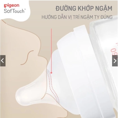 Bình sữa Pigeon thuỷ tinh nội địa Nhật 160ml-240ml, núm ti III, ưu đãi 388.000đ 6 Bình sữa Pigeon thuỷ tinh nội địa Nhật 160ml-240ml, núm ti III, ưu đãi 388.000đ 6