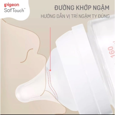 Bình sữa Pigeon thủy tinh nội địa Nhật Thế hệ 3 - 160ml/240ml, giảm giá 425k 4