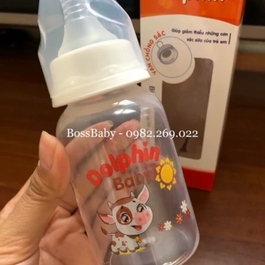 Bình sữa PP cổ hẹp Dolphin 120ml Van chống sặc, giảm còn 50.000đ 6 Bình sữa PP cổ hẹp Dolphin 120ml Van chống sặc, giảm còn 50.000đ 6