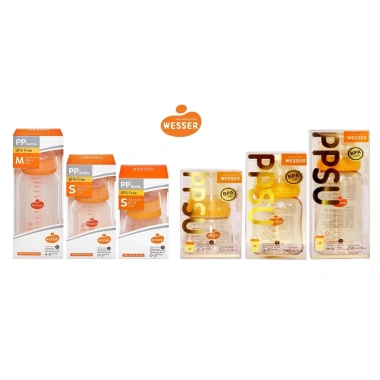 Bình Sữa PP/PPSU Wesser 60-250ml cổ hẹp, 180-260ml cổ rộng Giảm giá 99.900 VND