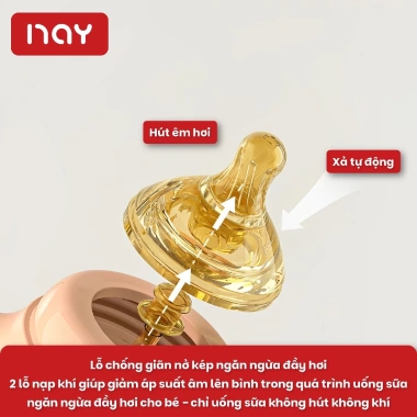 Bình sữa PPSU 3in1 cho bé, núm ti siêu mềm, chống sặc, chống đầy hơi, an toàn 170.000