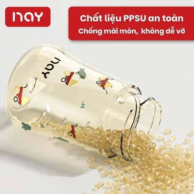Bình sữa PPSU 3in1 cho bé, núm ti siêu mềm, chống sặc, chống đầy hơi, an toàn 170.000