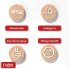 Bình sữa PPSU 3in1 cho bé, núm ti siêu mềm, chống sặc, chống đầy hơi, an toàn 170.000 8