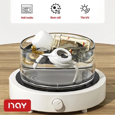 Bình sữa PPSU 3in1 cho bé, núm ti siêu mềm, chống sặc, chống đầy hơi, an toàn 170.000