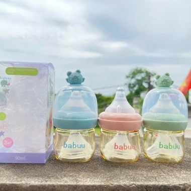 Bình sữa PPSU Babuu 90‑160ml - 2 núm + 2 bình, cổ rộng, bé 0‑3 tháng, giảm 49.900₫ 6