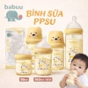 Bình Sữa PPSU Babuu Núm Nghiêng Cổ Rộng Hình Gấu Bắc Cực Giá 109.000₫