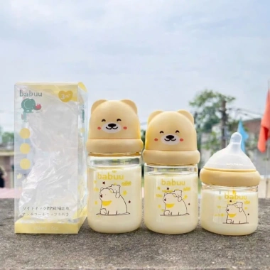 Bình Sữa PPSU Babuu Núm Nghiêng Cổ Rộng Hình Gấu Bắc Cực Giá 109.000₫ 6