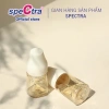 Bình sữa PPSU cổ rộng Spectra 160ml nút ti size S màu vàng gold an toàn tiện lợi 4
