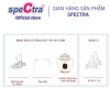 Bình sữa PPSU cổ rộng Spectra 160ml nút ti size S màu vàng gold an toàn tiện lợi 7