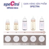 Bình sữa PPSU cổ rộng Spectra 160ml nút ti size S màu vàng gold an toàn tiện lợi 8