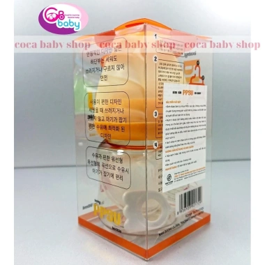 Bình sữa PPSU GB‑Baby cổ rộng 160ml‑280ml, tặng núm ty và que chọc, giá 169.000đ