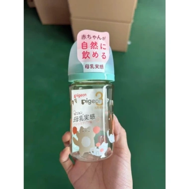 Bình sữa PPSU Pigeon thế hệ III Nhật 160ml/240ml Đủ mẫu - Giá ưu đãi 256k 6