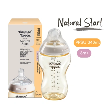 Bình sữa PPSU Tommee Tippee Natural Start 150-340ml Siêu Mềm Tự Nhiên cho Bé Sơ Sinh - Giá ưu đãi 293.250 VND