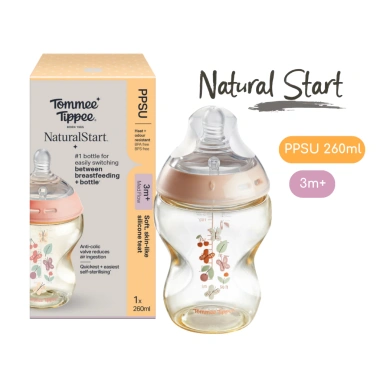 Bình sữa PPSU Tommee Tippee Natural Start 150-340ml Siêu Mềm Tự Nhiên cho Bé Sơ Sinh - Giá ưu đãi 293.250 VND