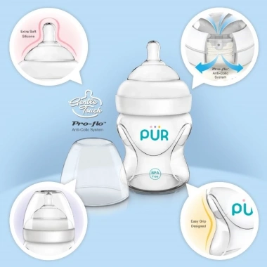 Bình sữa Pur Advanced Plus 150ml cổ rộng, dễ dùng, giữ ấm, giảm còn 195.000đ 6