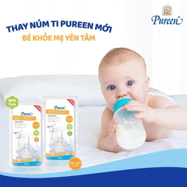 Bình sữa Pureen cổ rộng 250ml Giá ưu đãi 170.000, bảo quản sữa tiện lợi 5