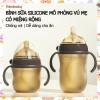 Bình sữa silicon 150ml/240ml chống rơi, chịu nhiệt cao, tay cầm tiện lợi cho bé yêu, giá 34.000₫