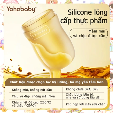 Bình sữa silicon 150ml/240ml chống rơi, chịu nhiệt cao, tay cầm tiện lợi cho bé yêu, giá 34.000₫ 3